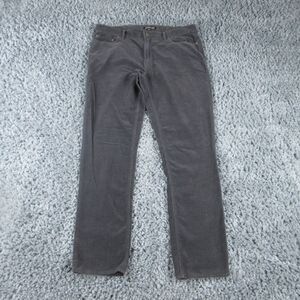 Michael Kors Jeans Mens 34 Gray Corduroy Tailored Fit 36x30.5*